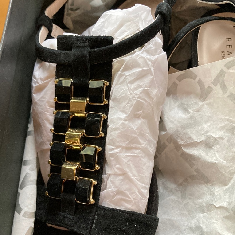 Kenneth Cole suede open toe sandals, size 7.5